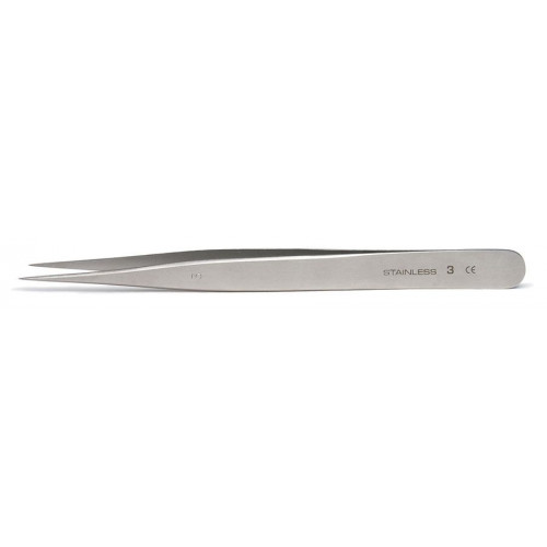 D50-6530 #3-JEWELERS Tweezers, 12cm, 0.17x0.10mm Tips