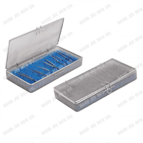 D90-4355-Fine Mesh Trays for Micro Instruments with Silicon Mat