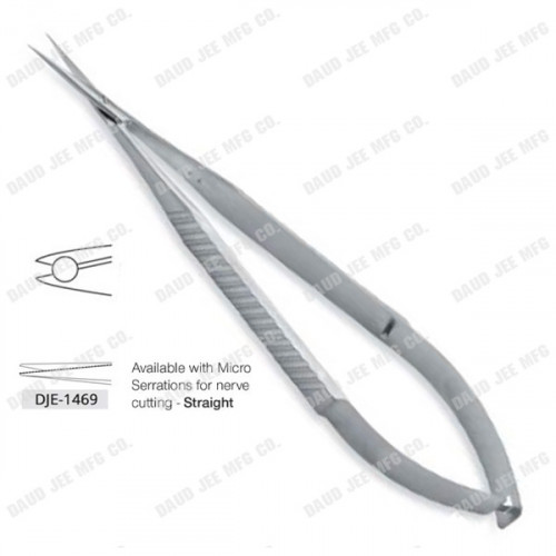 DJE-1468-Straight Scissors Flat Handle