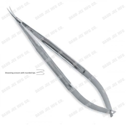 DJE-1476-Curved Scissors Round Handle